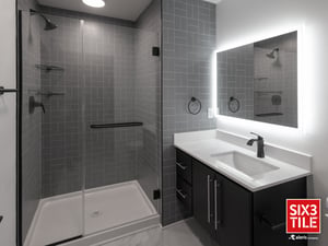 Stunning custom tile bathroom